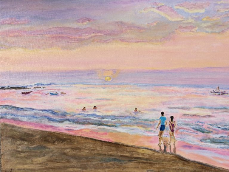 Art Webster Beach Walkers A Study Of Lee Stronek