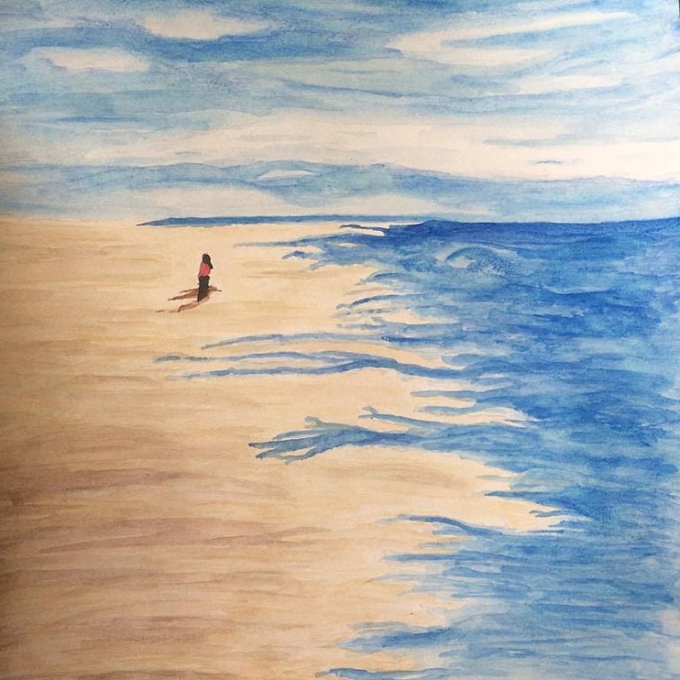 Art Webster Study Of Beachwalker at Hudson