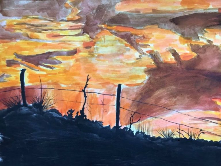 Katherine Tombaugh Sunset Silhouette
